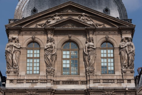 France, Region Ile de France, Paris 1er arrondissement, Musee du Louvre, Place Carree, aile Sully,