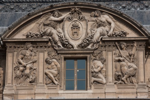 France, Region Ile de France, Paris 1er arrondissement, Musee du Louvre, Place Carree, aile Sully,