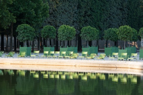 France, Region Ile de France, Paris 1er arrondissement, jardin des Tuileries, bassin, place de la Concorde,