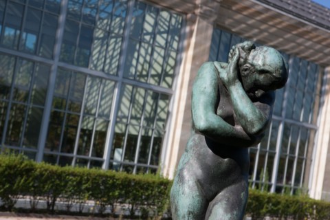 France, Region Ile de France, Paris 1er arrondissement, jardin des Tuileries, "Eve" (1881), sculpture d'Auguste Rodin, Orangerie