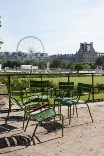 France, Region Ile de France, Paris 1er arrondissement, jardin des Tuileries, chaise, fauteuil, mobilier, Fermob
