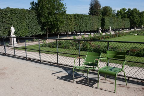 France, Region Ile de France, Paris 1er arrondissement, jardin des Tuileries, chaise, fauteuil, mobilier, Fermob