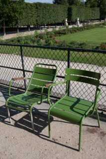 France, Region Ile de France, Paris 1er arrondissement, jardin des Tuileries, chaise, fauteuil, mobilier, Fermob