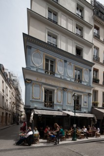 France, Region Ile de France, Paris 2e arrondissement, rue Montorgueil, Au Rocher de Cancale, bar restaurant