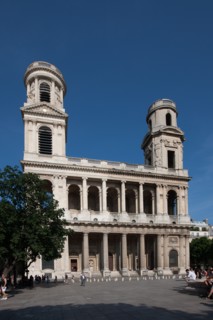 France, Region Ile de France, Paris 6e arrondissement, place Saint-Sulpice, eglise Saint-Sulpice