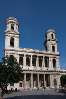 France, Region Ile de France, Paris 6e arrondissement, place Saint-Sulpice, eglise Saint-Sulpice