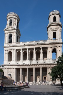 France, Region Ile de France, Paris 6e arrondissement, place Saint-Sulpice, eglise Saint-Sulpice