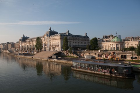 France, Region Ile de France, Paris 7e arrondissement, quai Anatole France, musee d'Orsay, depuis la passerelle de Solferino