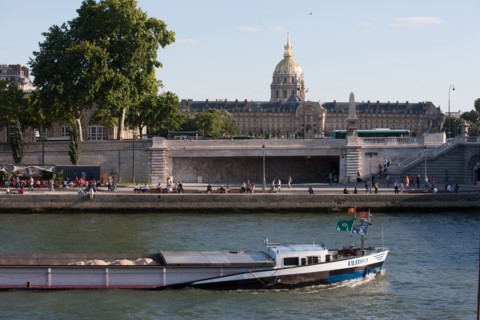 France, Region Ile de France, Paris 7e arrondissement, Pont Alexandre III, la Seine et les berges, Invalides,