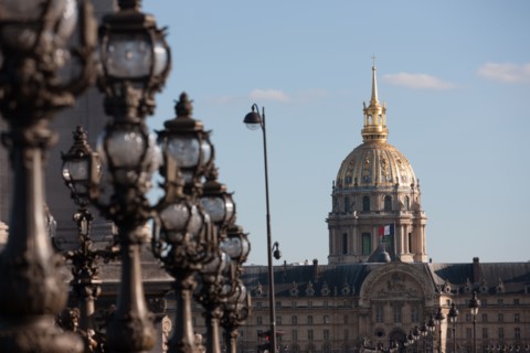 France, Region Ile de France, Paris 7e arrondissement, Pont Alexandre III, la Seine et les berges, Invalides,