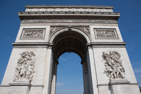 France, Region Ile de France, Paris 8e arrondissement, place Charles de Gaulle, place de l'Etoile, Arc de Triomphe,