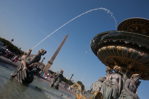 France, Region Ile de France, Paris 8e arrondissement, place de la Concorde, fontaine,