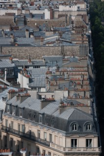 France, Region Ile de France, Paris 8e arrondissement, place Charles de Gaulle, place de l'Etoile, au sommet de l'Arc de Triomphe, panorama