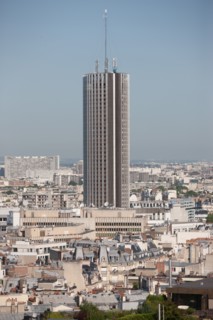 France, Region Ile de France, Paris 8e arrondissement, place Charles de Gaulle, place de l'Etoile, au sommet de l'Arc de Triomphe, panorama,