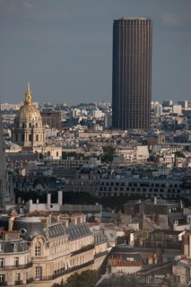 France, Region Ile de France, Paris 8e arrondissement, place Charles de Gaulle, place de l'Etoile, au sommet de l'Arc de Triomphe, panorama,