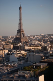 France, Region Ile de France, Paris 8e arrondissement, place Charles de Gaulle, place de l'Etoile, au sommet de l'Arc de Triomphe, panorama,