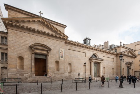 France, Region Ile de France, Paris 9e arrondissement, eglise Saint-Louis d'Antin, rue Caumartin,
