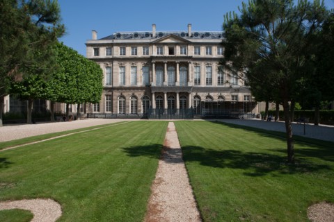 France, Region Ile de France, Paris 3e arrondissement, Marais, 60 rue des Archives, Hotel de Rohan, archives, facade sur jardin