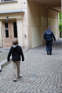 Allemagne, Germany, Berlin, Scheunenviertel, quartier des Granges, cour