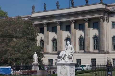 Allemagne (Germany), Berlin, vue depuis le bus 100, tourisme, traversee de la ville, universite Humboldt,