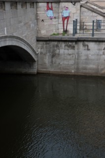 Allemagne (Germany), Berlin, Museuminsell (Ile aux Musees), pont avec cadenas,