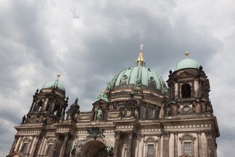 Allemagne (Germany), Berlin, Museuminsell (Ile aux Musees), Altes Museum, Berliner Dom, eglise, dome, coupole