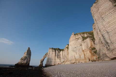 France, region Haute Normandie, Seine Maritime, pays des hautes falaises, Etretat, falaise d'aval,