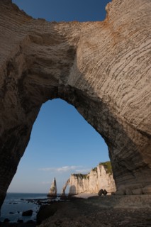 France, region Haute Normandie, Seine Maritime, pays des hautes falaises, Etretat, falaise d'aval,