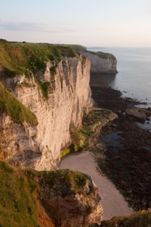 France, region Haute Normandie, Seine Maritime, pays des hautes falaises, Etretat, falaise d'aval,