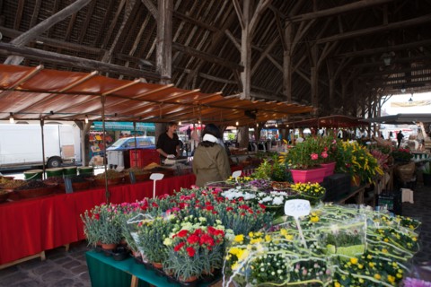 France, Ile de France, Essonne, Milly-la-Foret, halle du marche,
Mention obligatoire : CRT PIdF