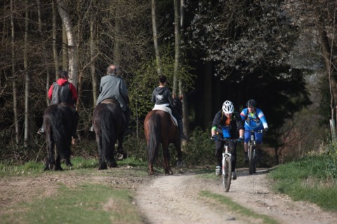 France, Haute Normandie, Seine Maritime, Abbaye du Valasse, journee des sports, randonnee, equitation, attelage et vtt, 30 mars 2014,
