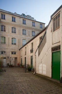 France, Ile de France, Paris 11e arrondissement, 101 rue de Charonne, ancien couvent des Benedictines du Bon-Secours, etablissements de filature Richard et Lenoir,
