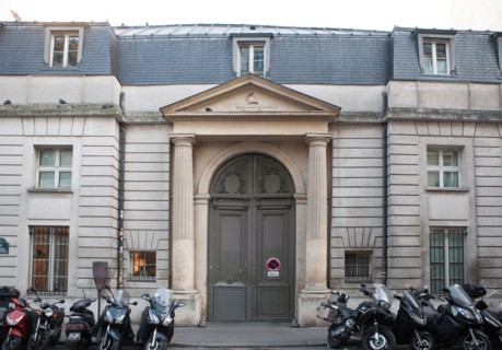 France, Ile de France, Paris 10e arrondissement, 30 rue du faubourg Poissonniere, portail, entree hotel particulier, hotel Benoit de Sainte-Paulle, hotel Cheret,