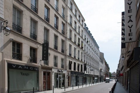 France, Ile de France, Paris, 2e arrondissement, rue du Caire, urbanisme, facades,