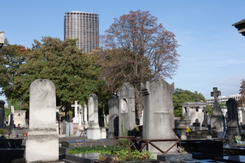 France, Ile de France, Paris 14e arrondissement, cimetiere du Montparnasse, Tour Montparnasse, sepultures, croix, tombes,