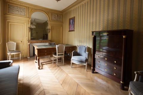 France, Ile de France, Paris 7e arrondissement, 73 rue de Grenelle, Hotel de Gallifet, Centre Culturel Italien, cabinet de travail de Talleyrand, decor,