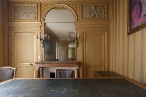 France, Ile de France, Paris 7e arrondissement, 73 rue de Grenelle, Hotel de Gallifet, Centre Culturel Italien, cabinet de travail de Talleyrand, decor,