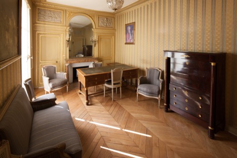 France, Ile de France, Paris 7e arrondissement, 73 rue de Grenelle, Hotel de Gallifet, Centre Culturel Italien, cabinet de travail de Talleyrand, decor,