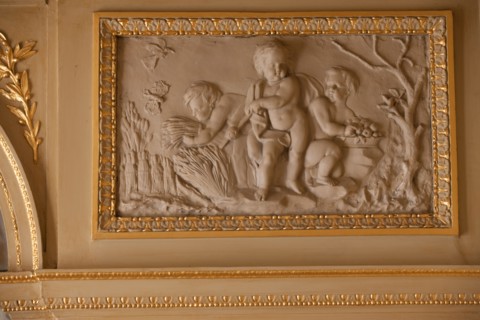 France, Ile de France, Paris 7e arrondissement, 73 rue de Grenelle, Hotel de Gallifet, Centre Culturel Italien, cabinet de travail de Talleyrand, decor,