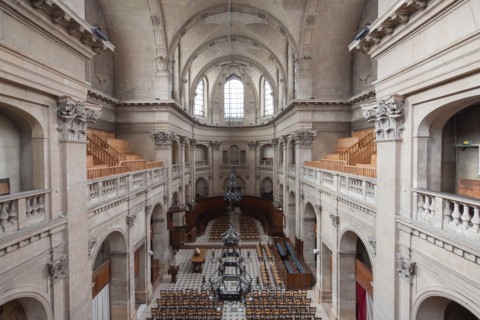 France, Ile de France, Paris 1er arrondissement, 145 rue Saint-Honore, temple de l'Oratoire du Louvre, protestantisme