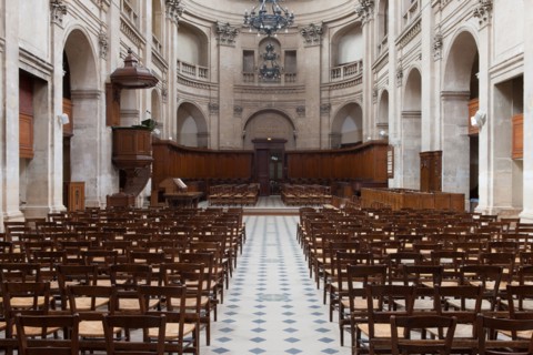 France, Ile de France, Paris 1er arrondissement, 145 rue Saint-Honore, temple de l'Oratoire du Louvre, protestantisme