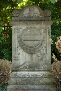 France, Ile de France, Paris 20e arrondissement, cimetiere du Pere Lachaise, 11e division, tombe d'Alexandre Theodore Brongniart, architecte du Palais de la Bourse a Paris.