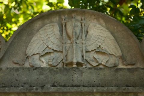 France, Ile de France, Paris 20e arrondissement, cimetiere du Pere Lachaise, 11e division, tombe d'Alexandre Theodore Brongniart, architecte du Palais de la Bourse a Paris.