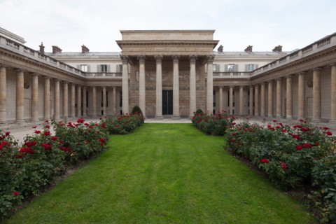 France, Ile de France, Paris 7e arrondissement, Hotel de Salm, rue de Lille, Grande Chancellerie de la Legion d'Honneur, Palais de la Legion d'Honneur, Musee, architecte Pierre Rousseau, colonnade, co...