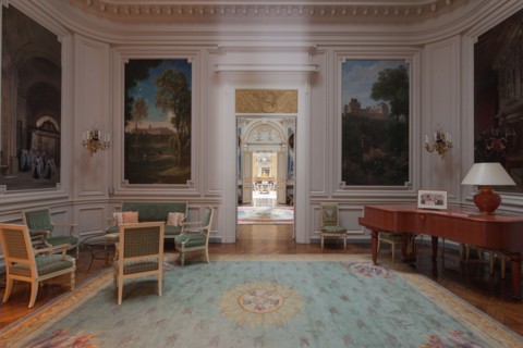 France, Ile de France, Paris 7e arrondissement, Hotel de Salm, rue de Lille, Grande Chancellerie de la Legion d'Honneur, Palais de la Legion d'Honneur, Musee, architecte Pierre Rousseau, salon des mai...