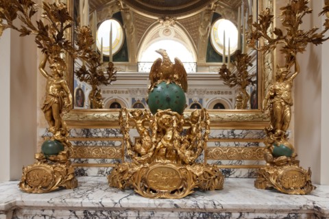 France, Ile de France, Paris 7e arrondissement, Hotel de Salm, rue de Lille, Grande Chancellerie de la Legion d'Honneur, Palais de la Legion d'Honneur, Musee, architecte Pierre Rousseau, salon des gra...