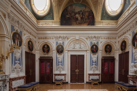 France, Ile de France, Paris 7e arrondissement, Hotel de Salm, rue de Lille, Grande Chancellerie de la Legion d'Honneur, Palais de la Legion d'Honneur, Musee, architecte Pierre Rousseau, salon des gra...
