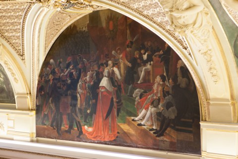 France, Ile de France, Paris 7e arrondissement, Hotel de Salm, rue de Lille, Grande Chancellerie de la Legion d'Honneur, Palais de la Legion d'Honneur, Musee, architecte Pierre Rousseau, salon des Gra...