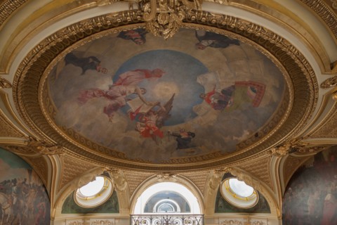 France, Ile de France, Paris 7e arrondissement, Hotel de Salm, rue de Lille, Grande Chancellerie de la Legion d'Honneur, Palais de la Legion d'Honneur, Musee, architecte Pierre Rousseau, salon des Gra...