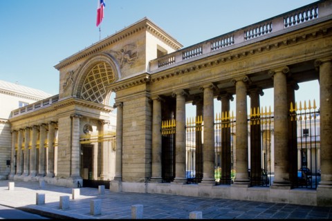 France, Ile de France, Paris 7e arrondissement, Hotel de Salm, rue de Lille, Grande Chancellerie de la Legion d'Honneur, Palais de la Legion d'Honneur, Musee, architecte Pierre Rousseau, colonnade, fa...